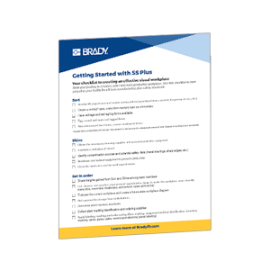 Brady Getting Started with 5S Checklist