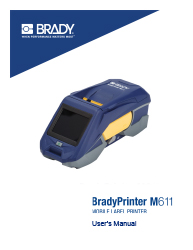 BradyPrinter M611 Users Guide, opens a new window