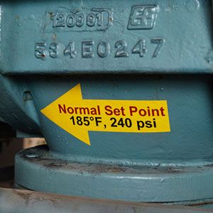 Brady Color Maintenance Label