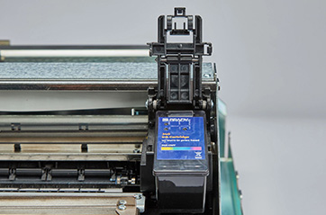 A closeup of a printhead.