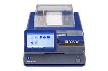 A J7300 inkjet label printer.
